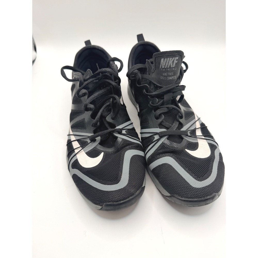 Nike Free Cross Compete Training Shoes Black Grey 749421-001 Womens 8.5 Black
